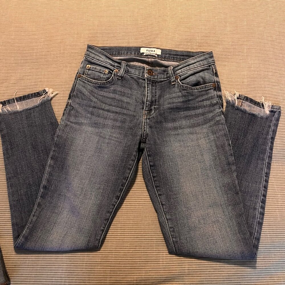 Pistola Cropped Jeans | Medium Wash | Size 27 | Made in USA | Barely Worn